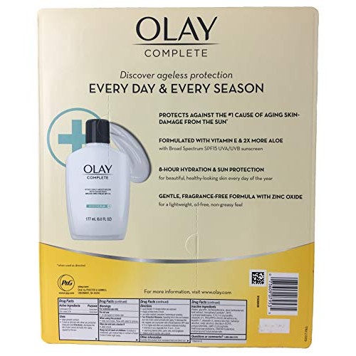 Olay Complete Sensitive Plus UV365 Daily Moisturizer Lotion 6 oz 2 Pack