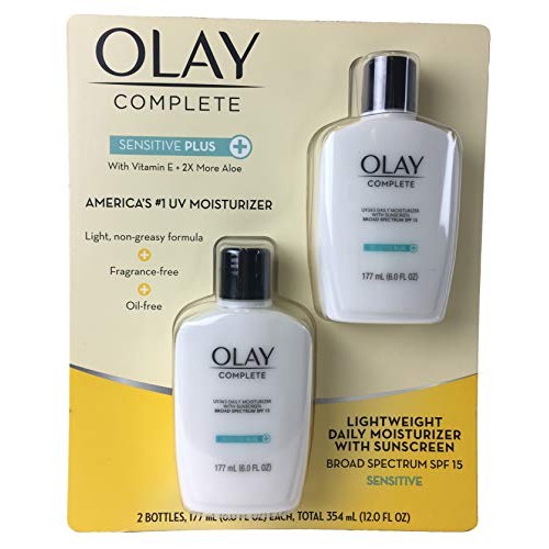 Olay Complete Sensitive Plus UV365 Daily Moisturizer Lotion 6 oz 2 Pack