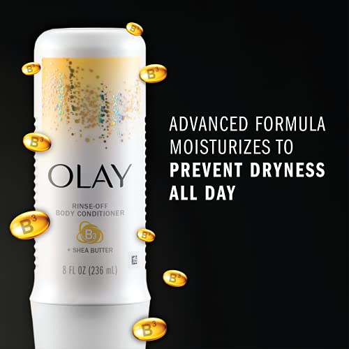 Olay In-Shower Rinse-Off Body Conditioner for Dry Skin with B3 and Shea Butte...