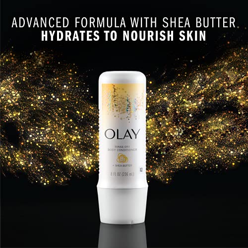 Olay In-Shower Rinse-Off Body Conditioner for Dry Skin with B3 and Shea Butte...
