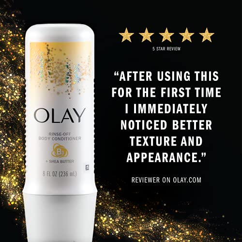 Olay In-Shower Rinse-Off Body Conditioner for Dry Skin with B3 and Shea Butte...