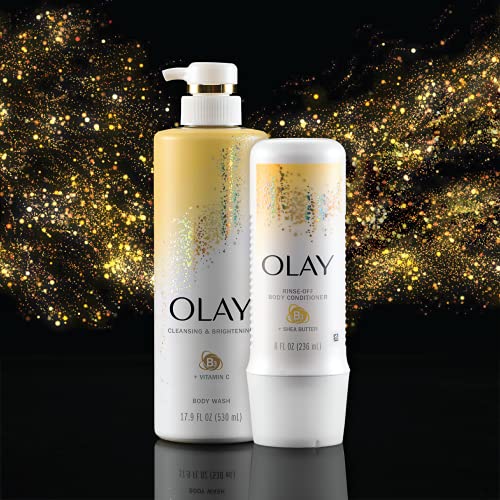 Olay In-Shower Rinse-Off Body Conditioner for Dry Skin with B3 and Shea Butte...