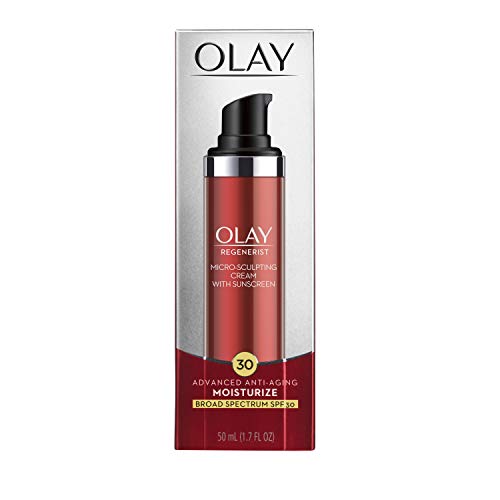 Olay Regenerist Micro-Sculpting Cream Face Moisturizer with Sunscreen SPF 30 ...