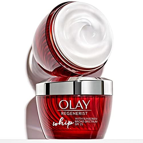 Olay Regenerist Whip Face Moisturizer, Primer and SPF 25, 1.7 Ounce (2 Pack)
