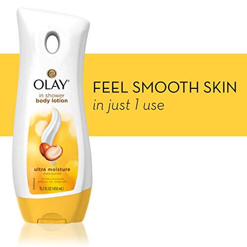 Olay Ultra Moisture Shea Butter In-Shower Body Lotion, Improves Dry Skin Hydr...