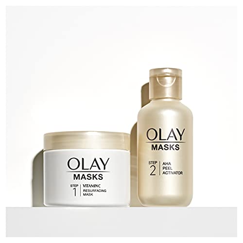Olay Vitamin C Face Mask Kit, Exfoliator Kit with Mask, Silica, & Exfoliating...