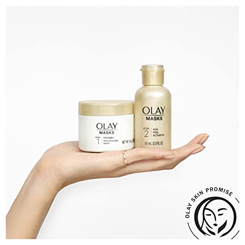 Olay Vitamin C Face Mask Kit, Exfoliator Kit with Mask, Silica, & Exfoliating...