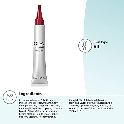 Wrinkle Cream by Olay Regenerist Instant Fix Wrinkle & Pore Vanisher, 1.0 Fl ...
