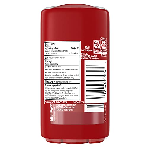 Old Spice Anti-Perspirant Deodorant for Men, Bearglove, 2.6 oz, Pack of 2