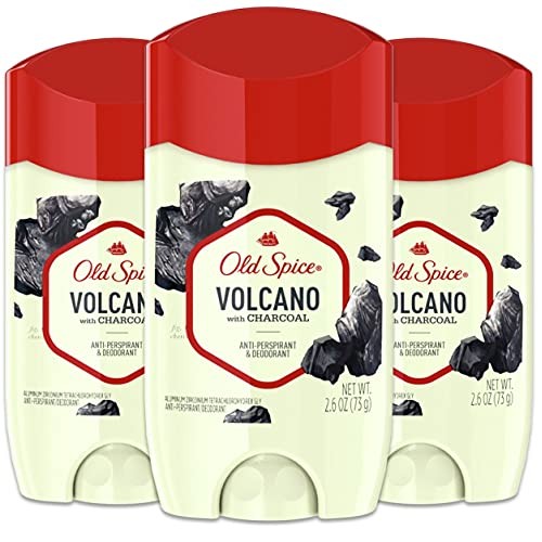Old Spice Antiperspirant & Deodorant for Men, Invisible Solid, Volcano With C...