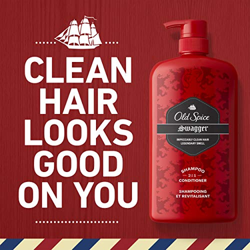 Old Spice Swagger 2-in-1 Shampoo and Conditioner for Men 29.2 Each Twin Pack,...