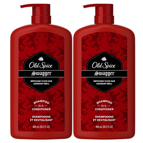 Old Spice Swagger 2-in-1 Shampoo and Conditioner for Men 29.2 Each Twin Pack,...
