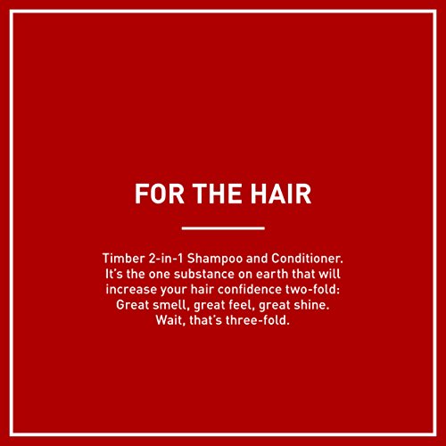 Old Spice Timber with Mint 2in1 Shampoo and Conditioner, 25.3 Fl Oz (Pack of 4)