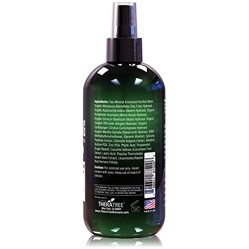 Clarifying Toner with MSM, Tea Tree & Neem Hydrosol, Complexion Control for F...