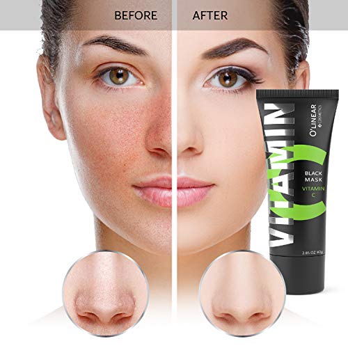 Charcoal Peel Off Face Mask with Organic Bamboo and Vitamin C – Blackhead Rem...