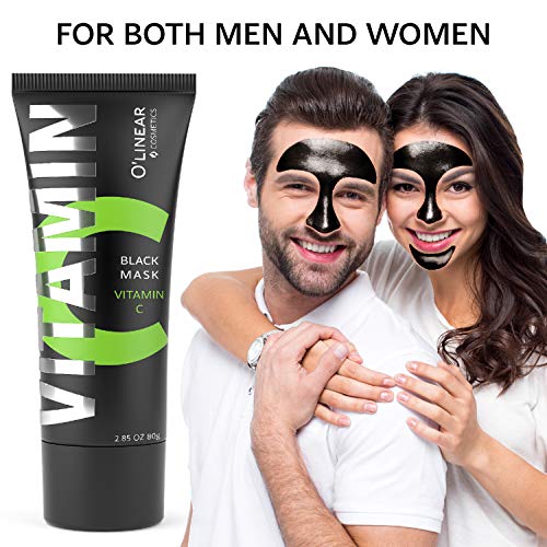 Charcoal Peel Off Face Mask with Organic Bamboo and Vitamin C – Blackhead Rem...