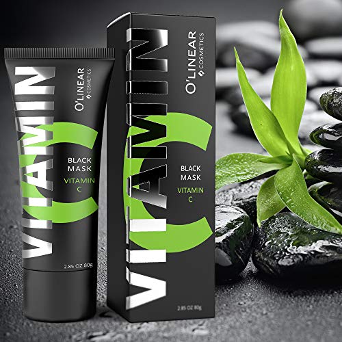 Charcoal Peel Off Face Mask with Organic Bamboo and Vitamin C – Blackhead Rem...