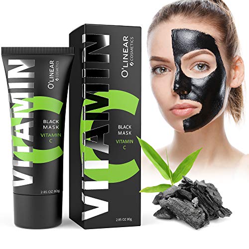 Charcoal Peel Off Face Mask with Organic Bamboo and Vitamin C – Blackhead Rem...