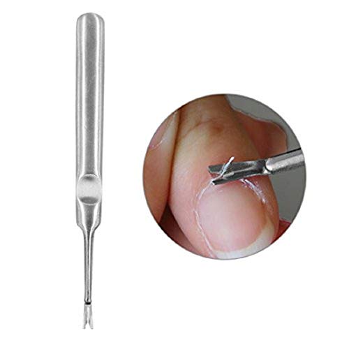 Professional Stainless Steel Cuticle Pusher Trimmer Remover Dead Skin Hangnai...