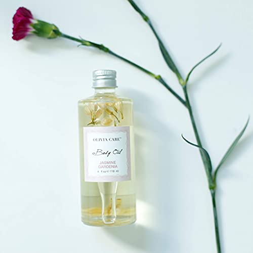 Jasmine Gardenia Body Oil By Olivia Care- Vegan & Natural - Hydrate & Moistur...
