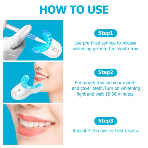 Teeth-Whitening-Kit-OLLM Tooth Whitener with 2 Tray - Professional Oral Beaut...