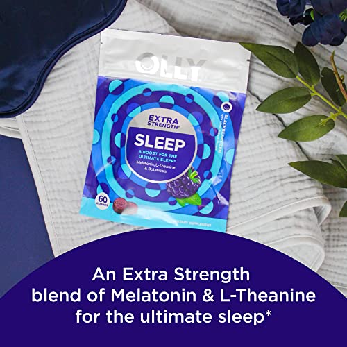 OLLY Extra Strength Sleep Gummy, Occasional Sleep Support, 5 mg Melatonin, L-...