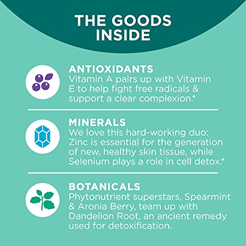 OLLY Flawless Complexion Gummy, Clear and Healthy Skin Support, Vitamins E, A...