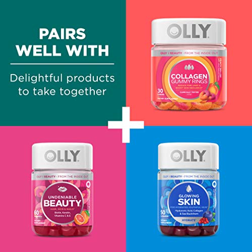 OLLY Flawless Complexion Gummy, Clear and Healthy Skin Support, Vitamins E, A...