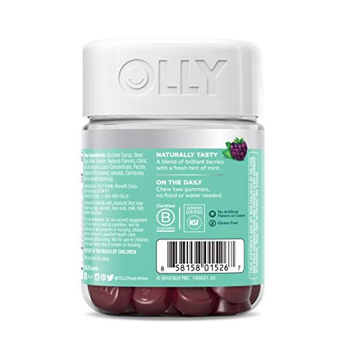 OLLY Flawless Complexion Gummy, Clear and Healthy Skin Support, Vitamins E, A...