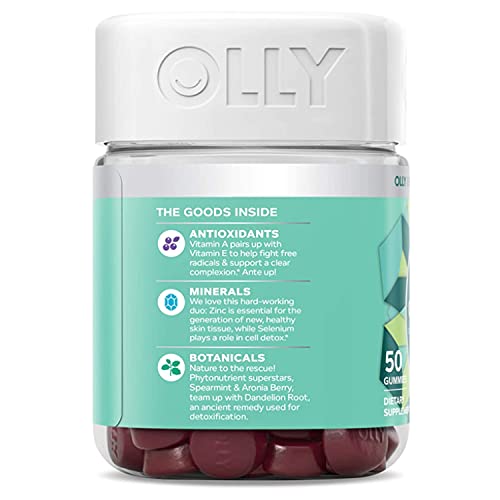 OLLY Flawless Complexion Gummy, Clear and Healthy Skin Support, Vitamins E, A...