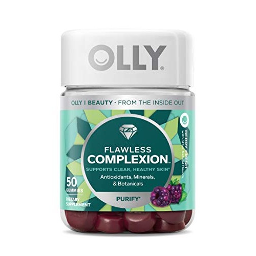 OLLY Flawless Complexion Gummy, Clear and Healthy Skin Support, Vitamins E, A...