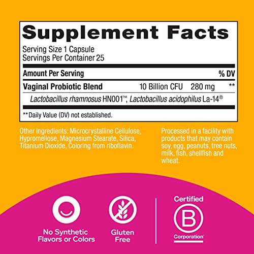 OLLY Happy Hoo-Ha Capsules, Probiotic for Women, Vaginal Health and pH Balanc...