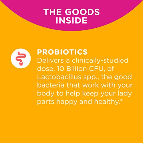 OLLY Happy Hoo-Ha Capsules, Probiotic for Women, Vaginal Health and pH Balanc...