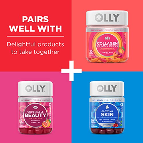 OLLY Heavenly Hair Gummies, Supports Strong Healthy Hair Growth, Keratin, Bio...