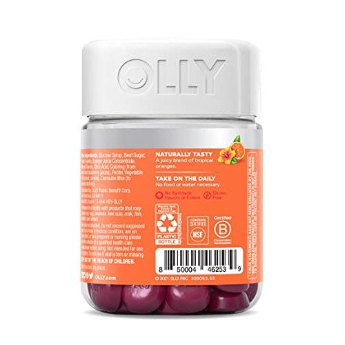 OLLY Heavenly Hair Gummies, Supports Strong Healthy Hair Growth, Keratin, Bio...