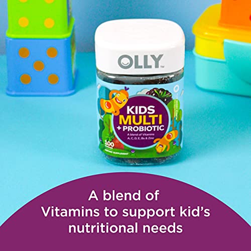 OLLY Kids Multivitamin + Probiotic Gummy, Digestive and Immune Support, Vitam...