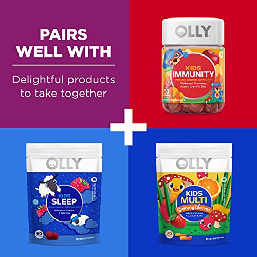 OLLY Kids Multivitamin + Probiotic Gummy, Digestive and Immune Support, Vitam...