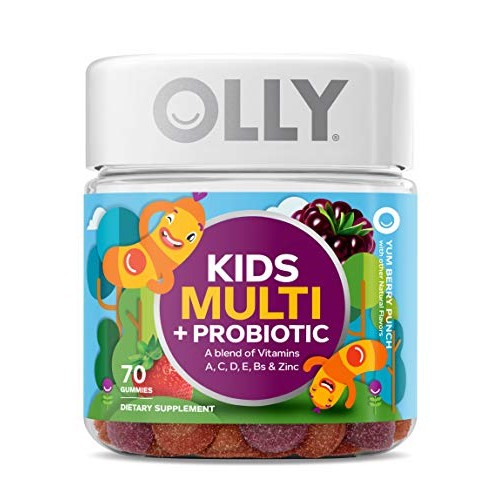 OLLY Kids Multivitamin + Probiotic Gummy, Digestive and Immune Support, Vitam...