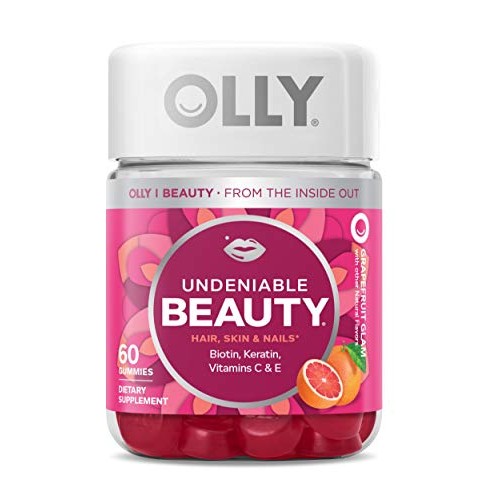 OLLY Undeniable Beauty Gummy, For Hair, Skin, Nails, Biotin, Vitamin C, Kerat...
