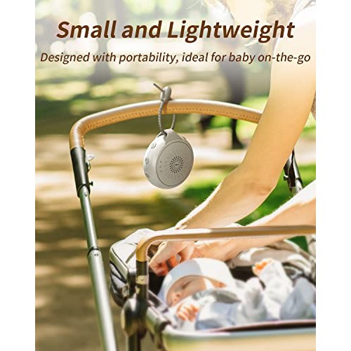 OLOWN Portable White Noise Machine for Baby, Sleep Sound Machine with 12 Soot...