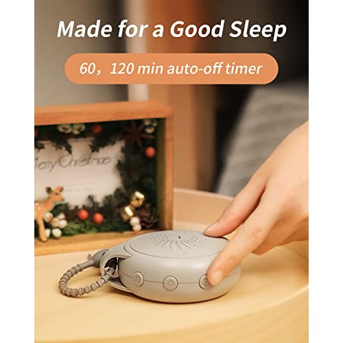 OLOWN Portable White Noise Machine for Baby, Sleep Sound Machine with 12 Soot...