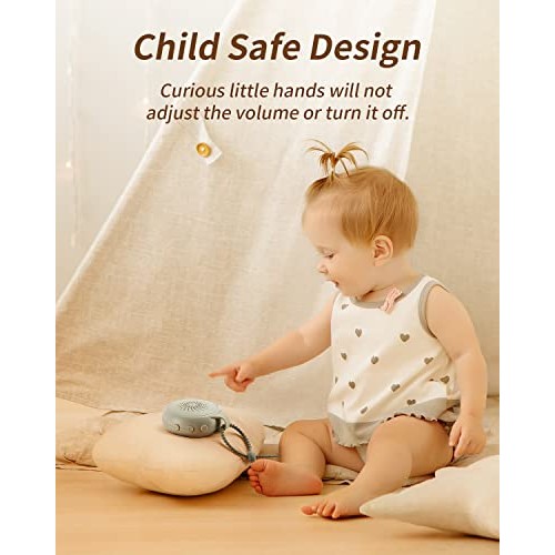 OLOWN Portable White Noise Machine for Baby, Sleep Sound Machine with 12 Soot...