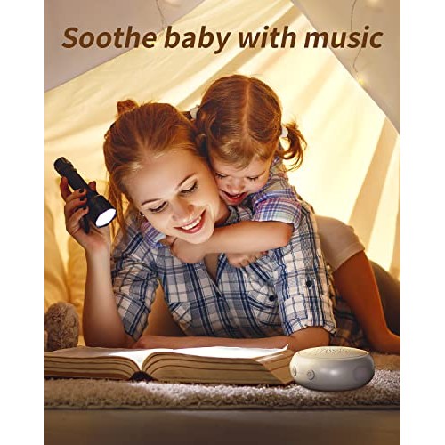 OLOWN Portable White Noise Machine for Baby, Sleep Sound Machine with 12 Soot...