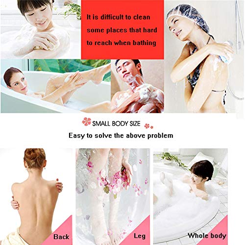 Olpchee Long Handle Bath Shower Body Brush Back Scrubber with Super Soft Nylo...