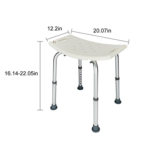 OMECAL Upgraded 450 LBS Medical Shower Bath Chair Seat,Stool Transfer Bench S...