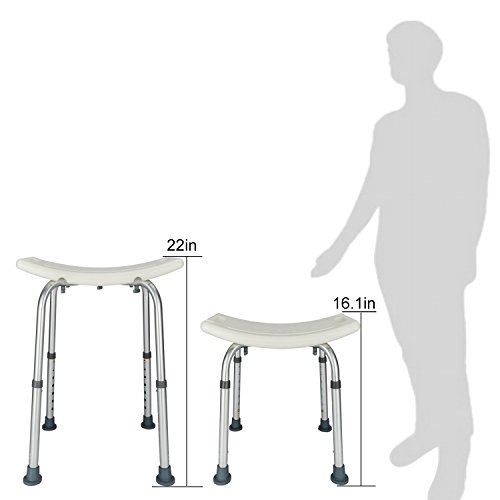 OMECAL Upgraded 450 LBS Medical Shower Bath Chair Seat,Stool Transfer Bench S...