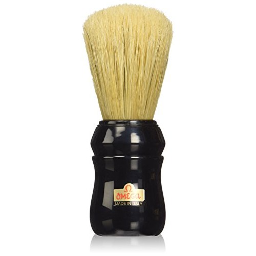 Omega Pure Bristle 10049 Shaving Brush, Black