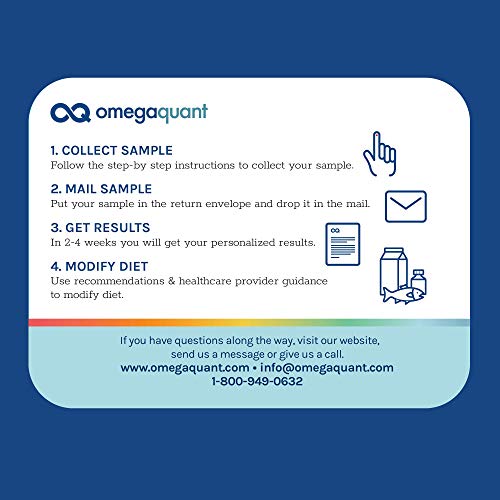 Omega Quant Omega-3 Index Basic - The Original Omega-3 Blood Test Kit with on...