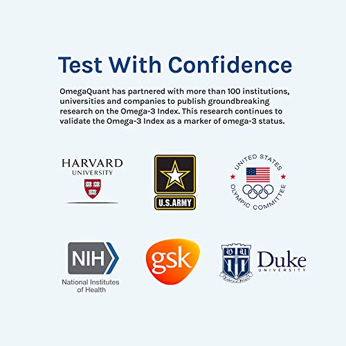 Omega Quant Omega-3 Index Basic - The Original Omega-3 Blood Test Kit with on...