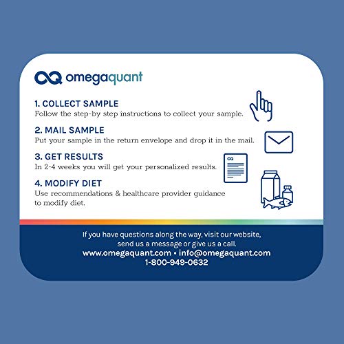 Omega Quant Omega-3 Index Complete - Complete Fatty Acid Profile Blood Test K...